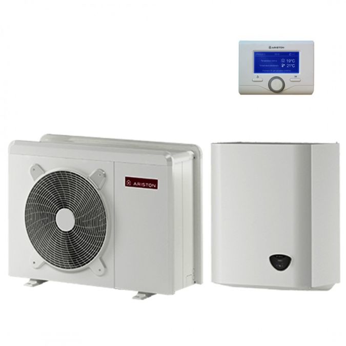 Pompa de caldura split pentru incalzire, racire si apa calda menajera Ariston Nimbus Plus 110 S NET R32 - 11kW.