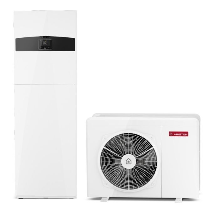 Pompa de caldura split pentru incalzire, racire si apa calda menajera cu boiler integrat Ariston Nimbus Compact 80 S NET R32 - 8kW.