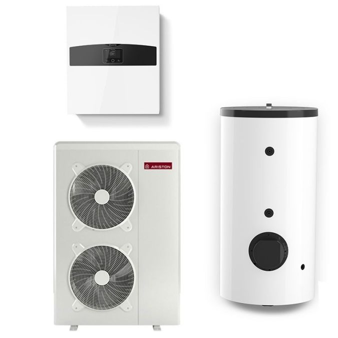Pompa de caldura monobloc pentru incalzire si racire Ariston Nimbus Flex 150 M NET R32 - 15kW cu boiler indirect 200L
