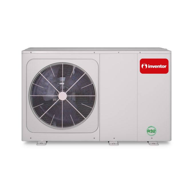 Pompa de caldura aer-apa monobloc Inventor Matrix ATMH08S3, 8 kW, monofazata, clasa energetica A+++, cu rezistenta electrica de 3 kW