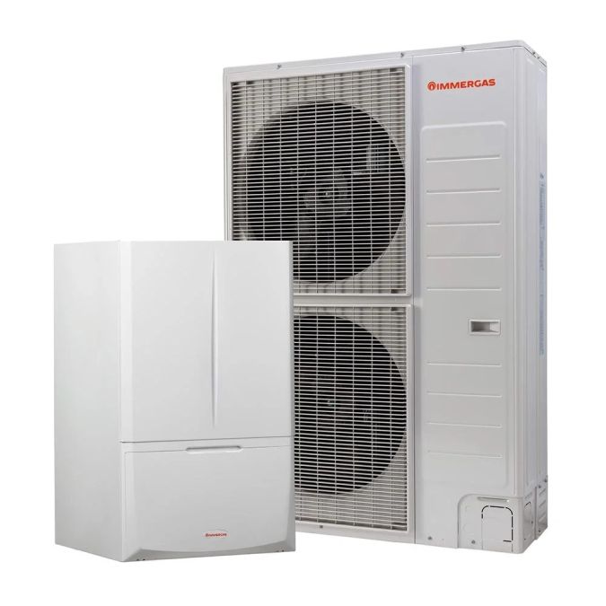 Pompa de caldura split pentru incalzire, racire si apa calda menajera in boiler Immergas MAGIS Combo 12 PLUS V2 R32 12 kW monofazat