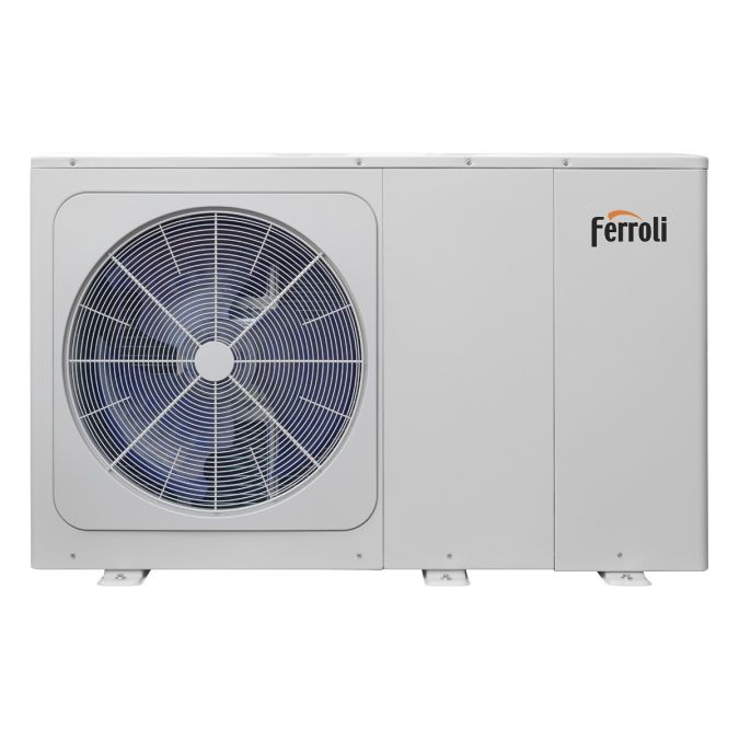Pompa de caldura monobloc pentru incalzire, racire si apa calda, trifazat 16 kW Ferroli OMNIA M 3.2 HI9 16 clasa energetica A+++, control WI-FI, rezistenta electrica 9 kW