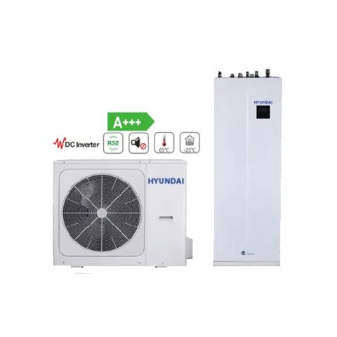 Pompa de caldura aer-apa cu boiler incorporat de 190 litri HYUNDAI HYHA-V10W/D2N8/HYHB-A100/190CD30GN8, rezistenta back-up 3 kW, monofazata - 10 kW