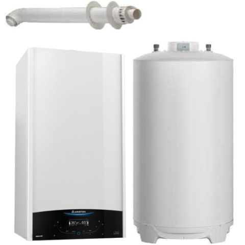 Pachet centrala termica in condensare Ariston Genus ONE System  24 kw cu boiler BCH 120 litri
