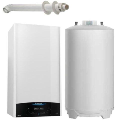 Pachet centrala termica in condensare Ariston Genus ONE System 30 cu boiler BCH 120 litri