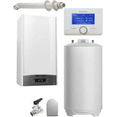 Pachet centrala termica in condensare Ariston Clas ONE System 24 cu boiler BCH 80 litri