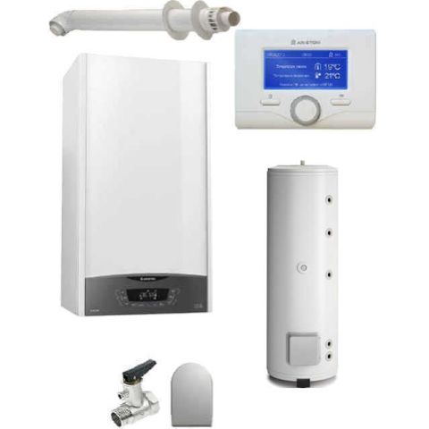 Pachet centrala termica in condensare Ariston Clas ONE System 35 kw cu boiler BC2S 300 litri
