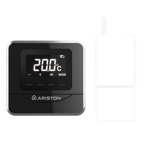 Termostat fara fir programabil Ariston CUBE - senzor camera + Receptor EBUS2