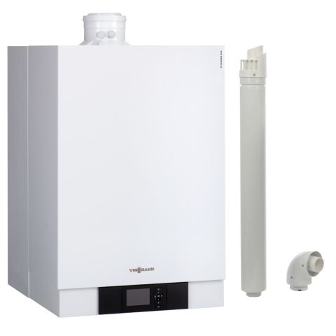 Centrala termica in condensare Viessmann Vitodens 200-W 150 kW, HC1B cu Vitotronic 100, kit de evacuare inclus