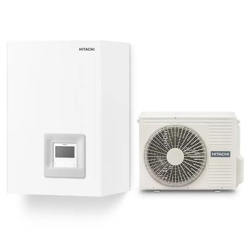 Pompa de caldura aer-apa split Hitachi Yutaki S60, 8 kW, monofazata, clasa energetica A+++, 5 ani garantie