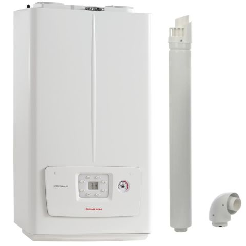 Centrala termica in condensare IMMERGAS VICTRIX OMNIA 26 KW V2, 2 ani garantie, kit evacuare inclus