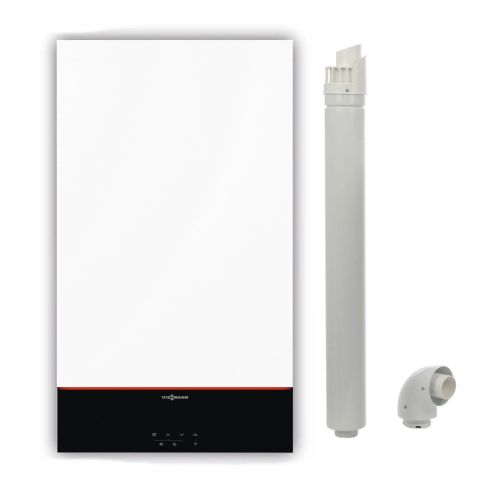Centrala termica in condensare Viessmann Vitodens 100-W B1KF 25 kW, interfata WiFI, kit de evacuare inclus