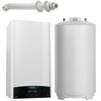 Pachet centrala termica in condensare Ariston Genus ONE System 30 cu boiler BCH 120 litri