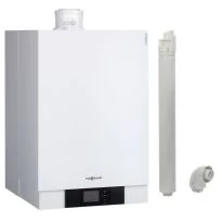 Centrala termica in condensare Viessmann Vitodens 200-W 99 kW, HC1B cu Vitotronic 100, kit de evacuare inclus