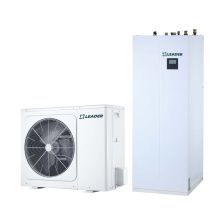Pompa de caldura aer-apa split cu boiler incorporat de 240 litri Leader LDR-UE-S-12T/LDR-UI-SB240-12-16, 12 kW, trifazata, clasa energetica A+++