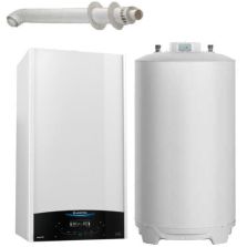 Pachet centrala termica in condensare Ariston Genus ONE System 35 cu boiler BCH 120 litri