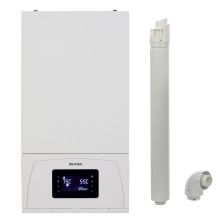 Centrala termica in condensare Motan Condens 100 CH1 20 fara preparare ACM cu vana si kit evacuare incluse, termostat SENNA 270 RF cadou