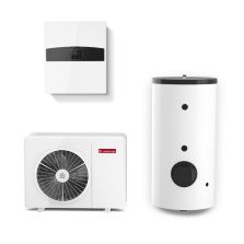 Pompa de caldura split pentru incalzire, racire si apa calda menajera Ariston Nimbus Flex 50 S NET R32 5kW cu boiler indirect 200 litri