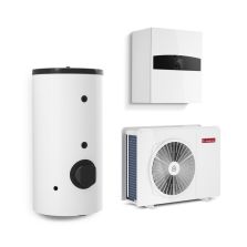 Pompa de caldura split pentru incalzire, racire si apa calda menajera Ariston Nimbus Flex 120 S-T NET R32 12kW cu boiler indirect 200 litri