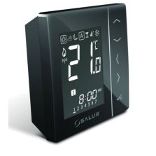 Termostat programabil wireless, baterii, SALUS VS20BRF (NEGRU)