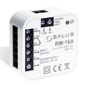 Releu SALUS RM-16A NO/NC cu comanda la 230V sau contact liber de potential