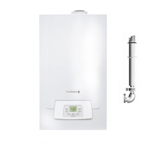 Centrala termica in condensare De Dietrich MPX 28/33 BIC EX cu boiler INOX 45L 3 ani garantie, kit evacuare inclus